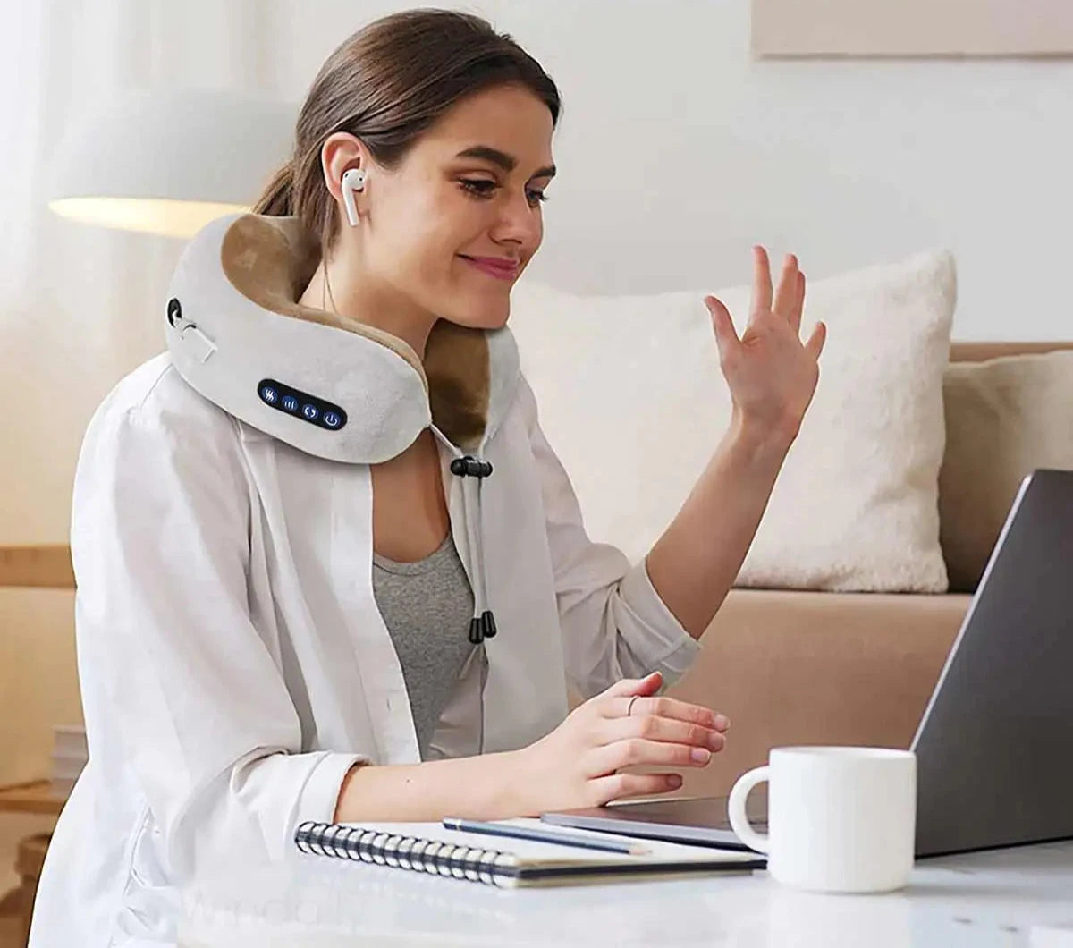 Portable U-Shape Neck Pillow Massager